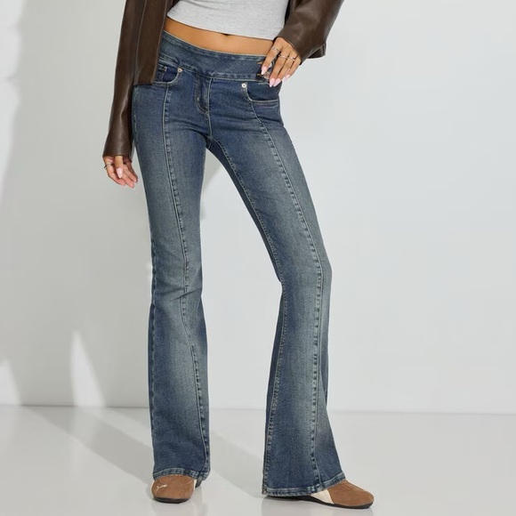 Low Rise Flare Jeans - Picture 2 of 2